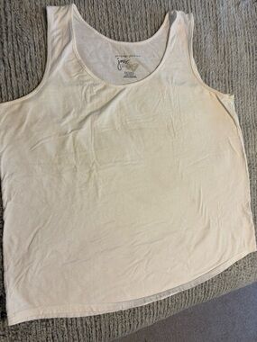 JMS white Sleeveless Tank Top XXL